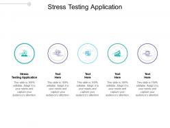 Stress testing application ppt powerpoint presentation outline graphics pictures cpb