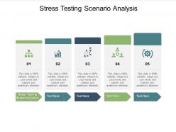 Stress testing scenario analysis ppt powerpoint presentation visual aids ideas cpb
