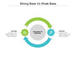 Strong base vs weak base ppt powerpoint presentation infographic template icon cpb