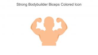 Strong Bodybuilder Biceps Colored Icon In Powerpoint Pptx Png And Editable Eps Format