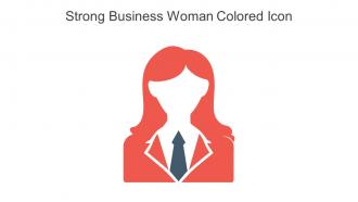 Strong Business Woman Colored Icon In Powerpoint Pptx Png And Editable Eps Format