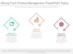 Strong form product management powerpoint topics