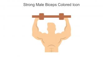 Strong Male Biceps Colored Icon In Powerpoint Pptx Png And Editable Eps Format