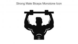 Strong Male Biceps Monotone Icon In Powerpoint Pptx Png And Editable Eps Format