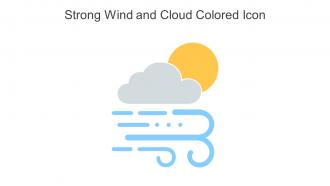 Strong Wind And Cloud Colored Icon In Powerpoint Pptx Png And Editable Eps Format