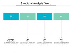 Structural analysis word ppt powerpoint presentation outline professional cpb