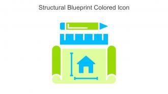 Structural Blueprint Colored Icon In Powerpoint Pptx Png And Editable Eps Format