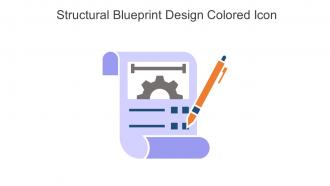 Structural Blueprint Design Colored Icon In Powerpoint Pptx Png And Editable Eps Format