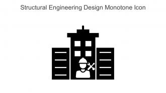 Structural Engineering Design Monotone Icon In Powerpoint Pptx Png And Editable Eps Format