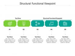 Structural functional viewpoint ppt powerpoint presentation slides template cpb