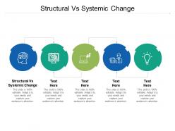 Structural vs systemic change ppt powerpoint presentation summary styles cpb