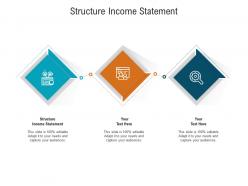 Structure income statement ppt powerpoint presentation infographic template ideas cpb