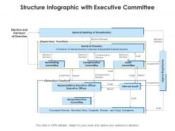 Structure infographic with executive committee