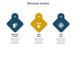 Structure invoice ppt powerpoint presentation professional topics cpb