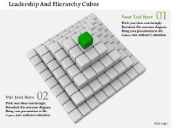 Structure Of Cubes For Leadership And Hierarchy