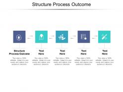 Structure process outcome ppt powerpoint presentation pictures vector cpb