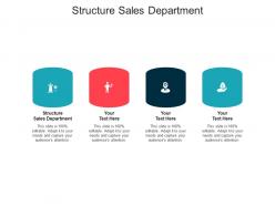 Structure sales department ppt powerpoint presentation icon outfit cpb