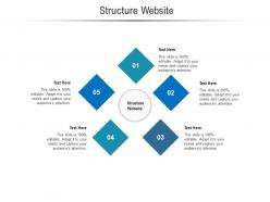 Structure website ppt powerpoint presentation inspiration brochure cpb