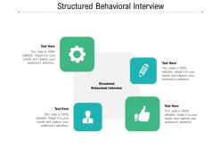 Structured behavioral interview ppt powerpoint presentation professional graphics example cpb