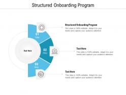 Structured onboarding program ppt powerpoint presentation visual aids model cpb