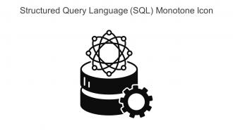 Structured Query Language SQL Monotone Icon In Powerpoint Pptx Png And Editable Eps Format