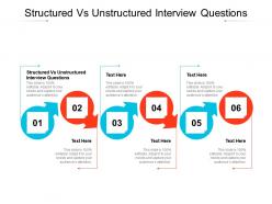Structured vs unstructured interview questions ppt powerpoint presentation infographic template rules cpb