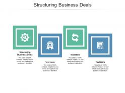 Structuring business deals ppt powerpoint presentation show layouts cpb
