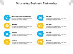 Structuring business partnership ppt powerpoint presentation infographics slide download cpb