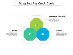 Struggling pay credit cards ppt powerpoint presentation styles visuals cpb