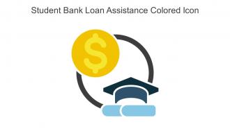 Student Bank Loan Assistance Colored Icon In Powerpoint Pptx Png And Editable Eps Format