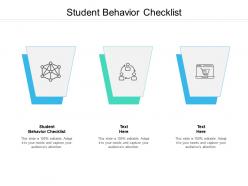 Student behavior checklist ppt powerpoint presentation styles show cpb