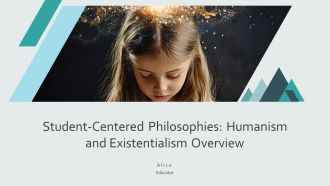 Student Centered Philosophies Humanism And Existentialism Overview PPT Example AT