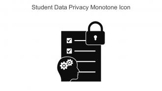 Student Data Privacy Monotone Icon In Powerpoint Pptx Png And Editable Eps Format