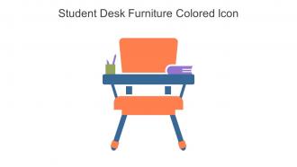 Student Desk Furniture Colored Icon In Powerpoint Pptx Png And Editable Eps Format