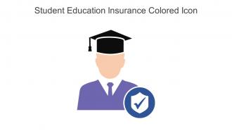 Student Education Insurance Colored Icon In Powerpoint Pptx Png And Editable Eps Format