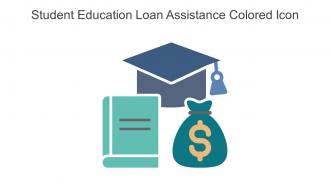 Student Education Loan Assistance Colored Icon In Powerpoint Pptx Png And Editable Eps Format