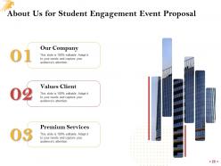 Student engagement event proposal powerpoint presentation slides