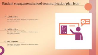 Student Engagement School Communication Plan Icon