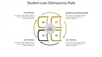 Student loan delinquency rate ppt powerpoint presentation file inspiration cpb