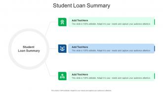 Student Loan Summary In Powerpoint And Google Slides Cpb