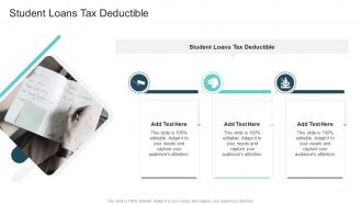 Student Loans Tax Deductible In Powerpoint And Google Slides Cpb