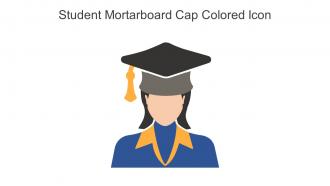 Student Mortarboard Cap Colored Icon In Powerpoint Pptx Png And Editable Eps Format