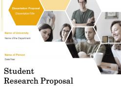 Student research proposal powerpoint presentation slides