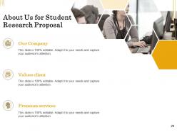 Student research proposal powerpoint presentation slides