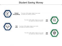 Student saving money ppt powerpoint presentation slides graphics pictures cpb