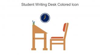 Student Writing Desk Colored Icon In Powerpoint Pptx Png And Editable Eps Format