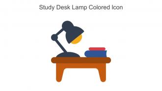 Study Desk Lamp Colored Icon In Powerpoint Pptx Png And Editable Eps Format