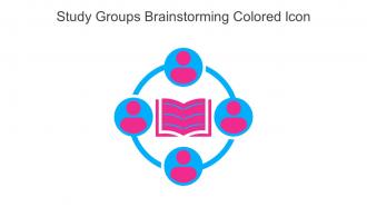 Study Groups Brainstorming Colored Icon In Powerpoint Pptx Png And Editable Eps Format