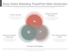 Study online marketing powerpoint slide introduction