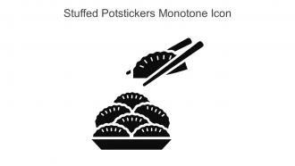 Stuffed Potstickers Monotone Icon In Powerpoint Pptx Png And Editable Eps Format